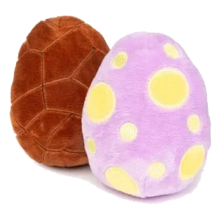 Peluches ovos de Páscoa para cães FuzzYard, pack de 2