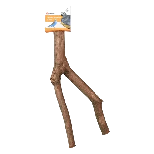 Poleiro em forma de V para pássaros, 42 cm