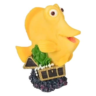 Peixe amarelo decoração para aquário