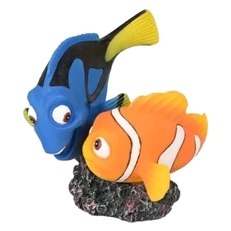 Peixe-palhaço e peixe-cirurgião decoração para aquário
