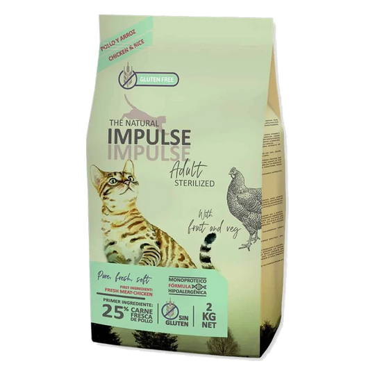 Ração para gatos esterilizados Impulse, 8 kg