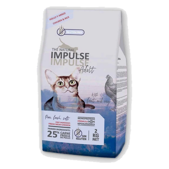 Ração para gatos manutenção Impulse, 8 kg
