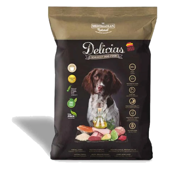 Ração semi-húmida Mediterranean Natural Delicias 3 kg para cães