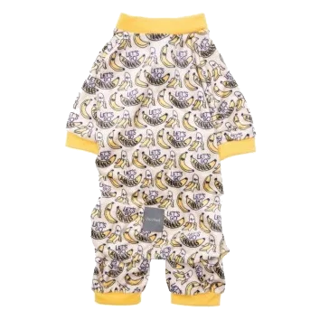 Pijama para cães FuzzYard Go Bananas