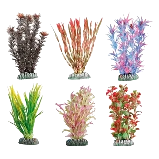 Planta de plástico Guyana sortida para aquário, XS, 9 cm