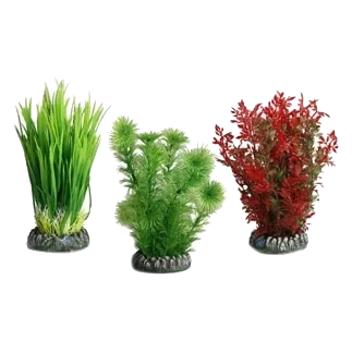 Planta de plástico Sri Lanka sortida para aquário, S, 13 cm
