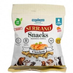 Snacks Serrano Snacks sabor frango, 100 g