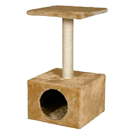 Poste arranhador bege para gatos