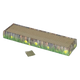 Arranhador pequeno de cartão para gatos, 48 × 12,5 × 5 cm