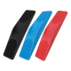 Rasqueta de silicona para caballos en rojo, azul y negro