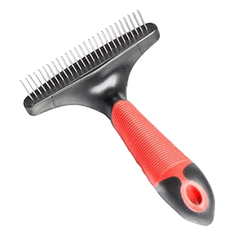 Ancinho de dentes rotativos para cães