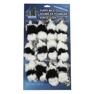 Rato de pelo comprido multicolor para gatos, 11,5 cm