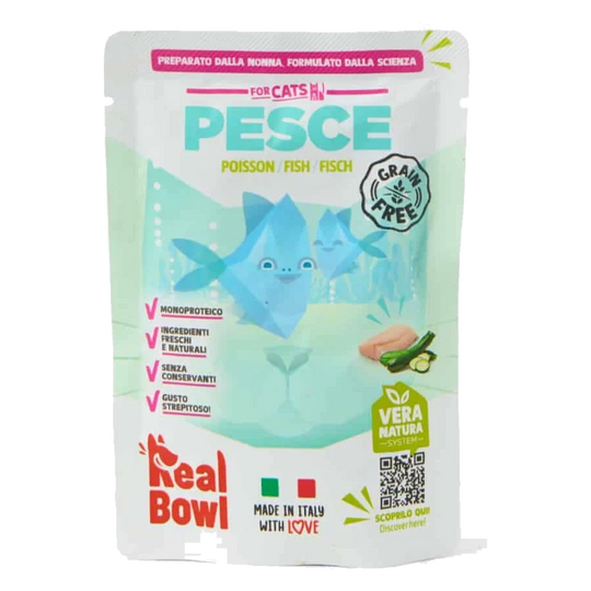 Comida húmida para gatos Real Bowl peixe fresco, 80 g
