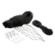 Rede de segurança para gatos Flamingo preta, 2 × 3 m, corda 11 mm