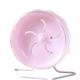 Rueda silenciosa de 17,5 cm con soporte metálico para hámster enano, rosa - ZONLIDOOG