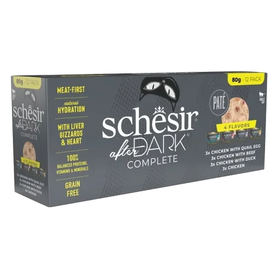 Schesir After Dark pack variado patê para gatos