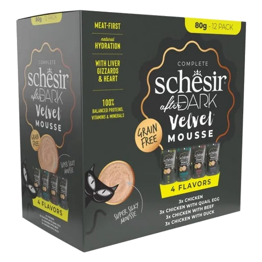Schesir After Dark pack variado Velvet mousse para gatos