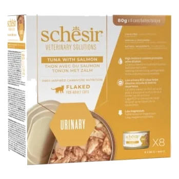 Comida húmida para gatos Schesir Urinary atum com salmão