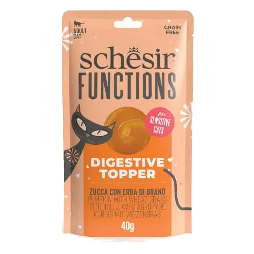 Schesir Functions topper digestivo para gatos, 40 g