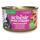 Comida húmida para gatos Schesir Gatinhos esterilizados atum com salmão, 85 g