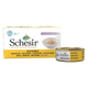 Comida húmida para gatos Schesir filetes de frango ao natural, 6 × 50 g, multipack