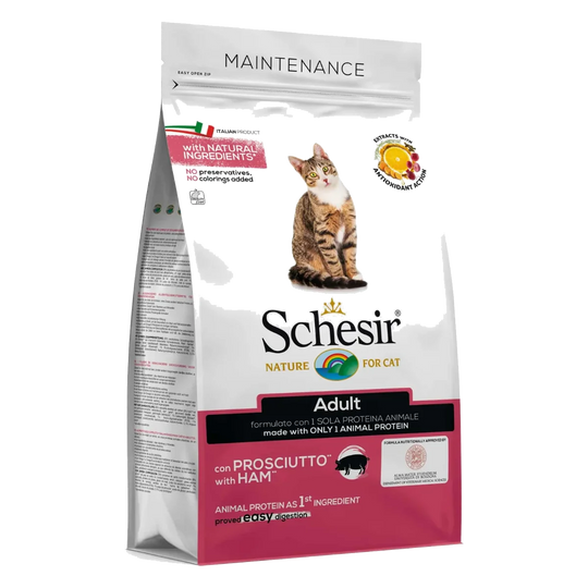 Ração para gatos Schesir Manutenção fiambre, 400 g