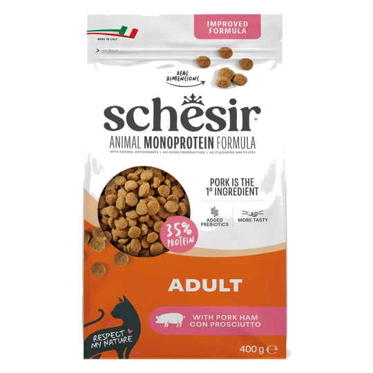 Ração para gatos Schesir Animal Protein Manutenção fiambre, 400 g