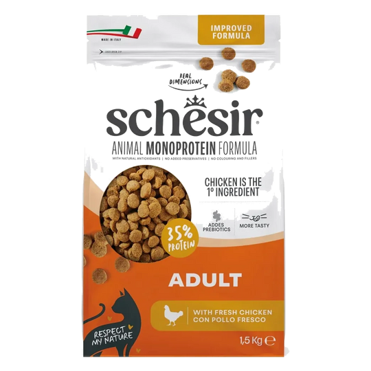 Ração para gatos Schesir Animal Protein Manutenção frango, 1,5 kg