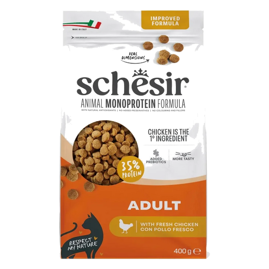 Ração para gatos Schesir Animal Protein Manutenção frango, 400 g