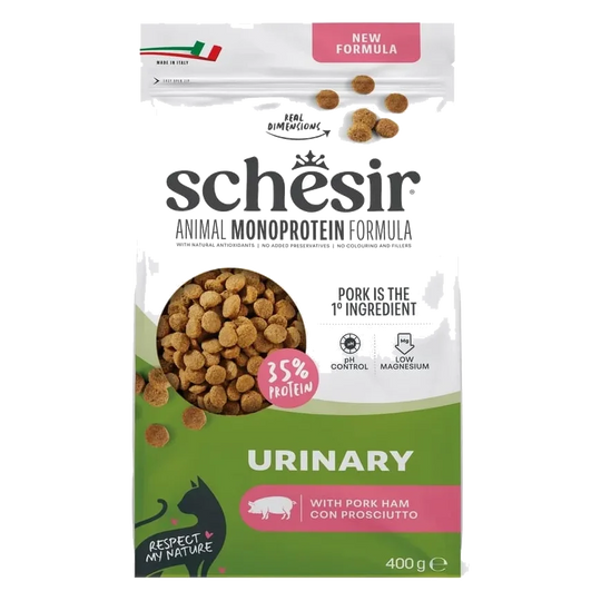 Ração para gatos Schesir Animal Protein Urinary fiambre, 400 g