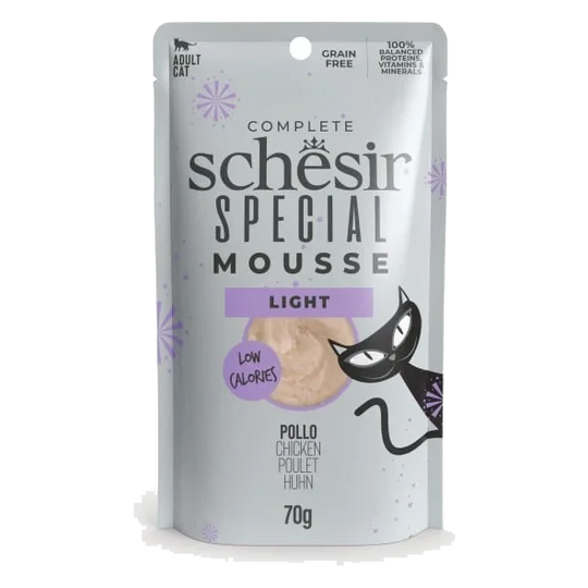 Comida húmida para gatos Schesir mousse Light com frango
