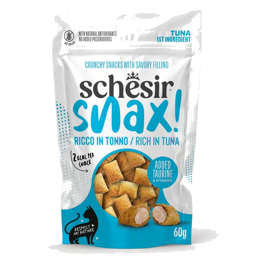 Schesir Snax snacks atum para gatos, 60 g