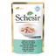 Comida húmida para gatos Schesir atum com dourada, saqueta 50 g