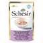 Comida húmida para gatos Schesir atum com frango e fiambre, saqueta 50 g