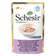 Comida húmida para gatos Schesir atum com frango e fiambre, saqueta 50 g