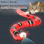Serpiente eléctrica que esquiva obstáculos para gatos, recargable, vista de detalle 2