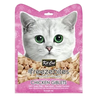 Snack liofilizado para gatos Kit Cat FreezeBites fígado de frango 20 g