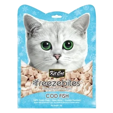 Snack liofilizado para gatos Kit Cat FreezeBites bacalhau 15 g