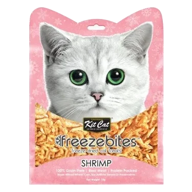 Snack liofilizado para gatos Kit Cat FreezeBites camarão 10 g