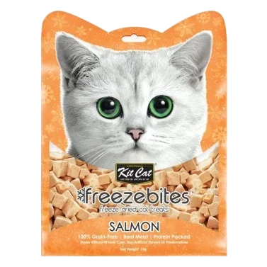 Snacks liofilizados para gatos Kit Cat FreezeBites salmão 15 g