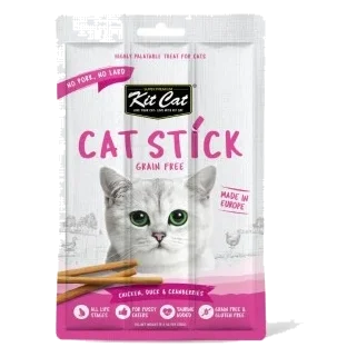 Snack para gatos Kit Cat Cat Stick frango, pato e arando 15 g