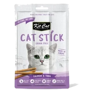 Snack para gatos Kit Cat Cat Stick salmão e atum 15 g