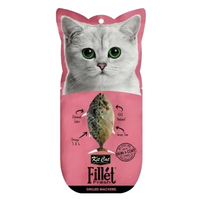 Snack para gatos Kit Cat FilletFresh cavala grelhada 30 g