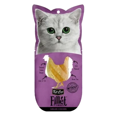 Snack para gatos Kit Cat FilletFresh filete de frango grelhado 30 g