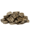 Snacks redondos de bacalhau para cães