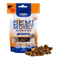 Snacks semi-húmidos de borrego com arroz para cães, 165 g e 500 g