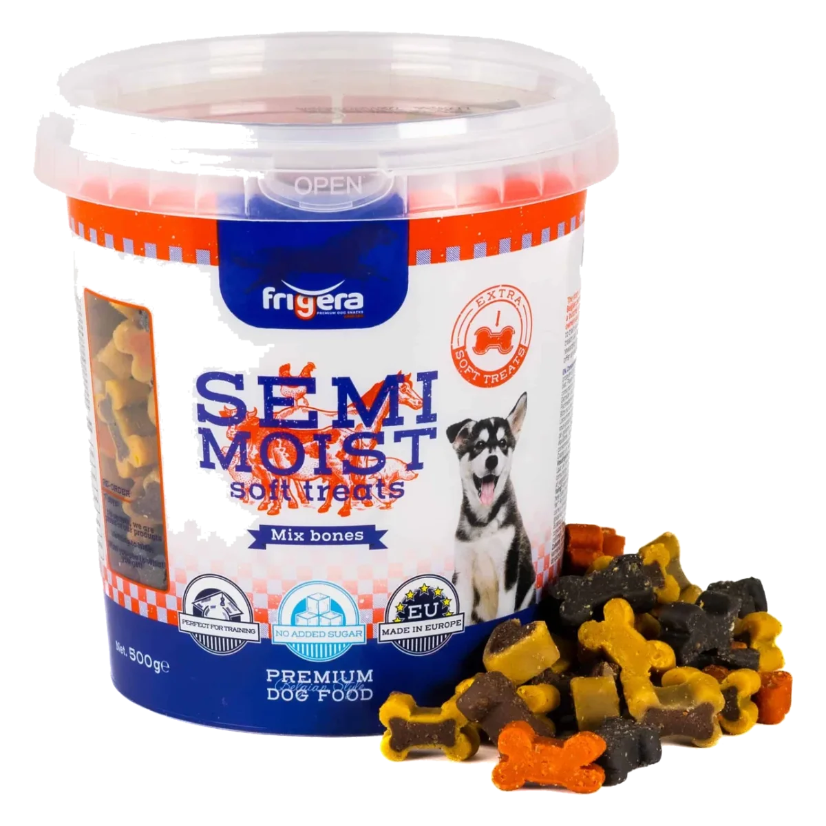 Snacks semi-húmidos mistura de 9 variedades, 165 g e 500 g