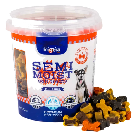 Snacks semi-húmidos mistura de 9 variedades, 165 g e 500 g