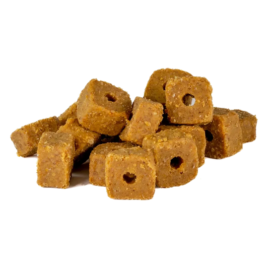 Snacks semi-húmidos sabor frango para cães, 165 g e 500 g