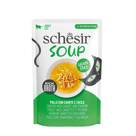 Sopa Schesir para gatos frango com cenoura e abóbora 40 g